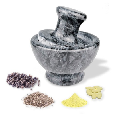 #ad Marble Mortar and Pestle Set Pill Crusher and Spice Stone Grinder 3.7 Inch... $44.58