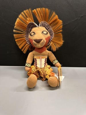 Disney The Lion King Broadway Musical Simba 10'' Stuffed Costume Doll Plush NWT