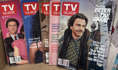 TV Guide Magazine Lot of 40 Issues From 1986 Classic Television Collectibles