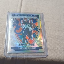 Panini Rookies & Stars Crusade Treveyon Henderson #19 Silver RC Patriots