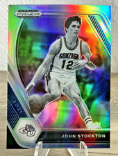2021 Panini Prizm Draft Picks John Stockton Silver Prizm Gonzaga Bulldogs Jazz