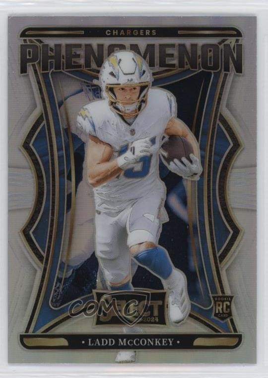 2024 Panini Select Phenomenon Silver Prizm Ladd McConkey #13 Rookie RC