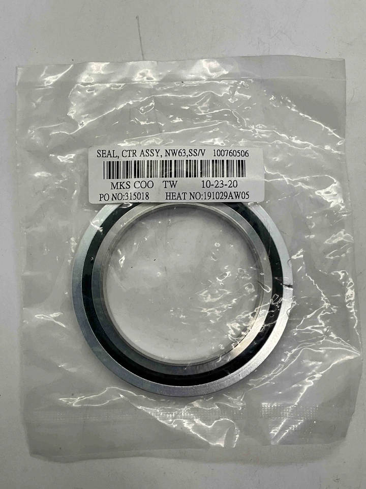 HIS VC-IS-63CRVORSR, ISO63 Centering Ring W/ Overpressure Ring, 100760506, 304SS