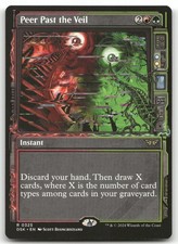 Peer Past the Veil (Showcase) MTG Duskmourn: House of Horror 325 R NM