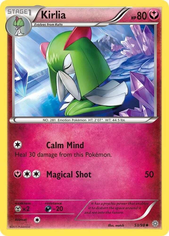 Kirlia XY - Ancient Origins 53/98 NM English Pokemon Card
