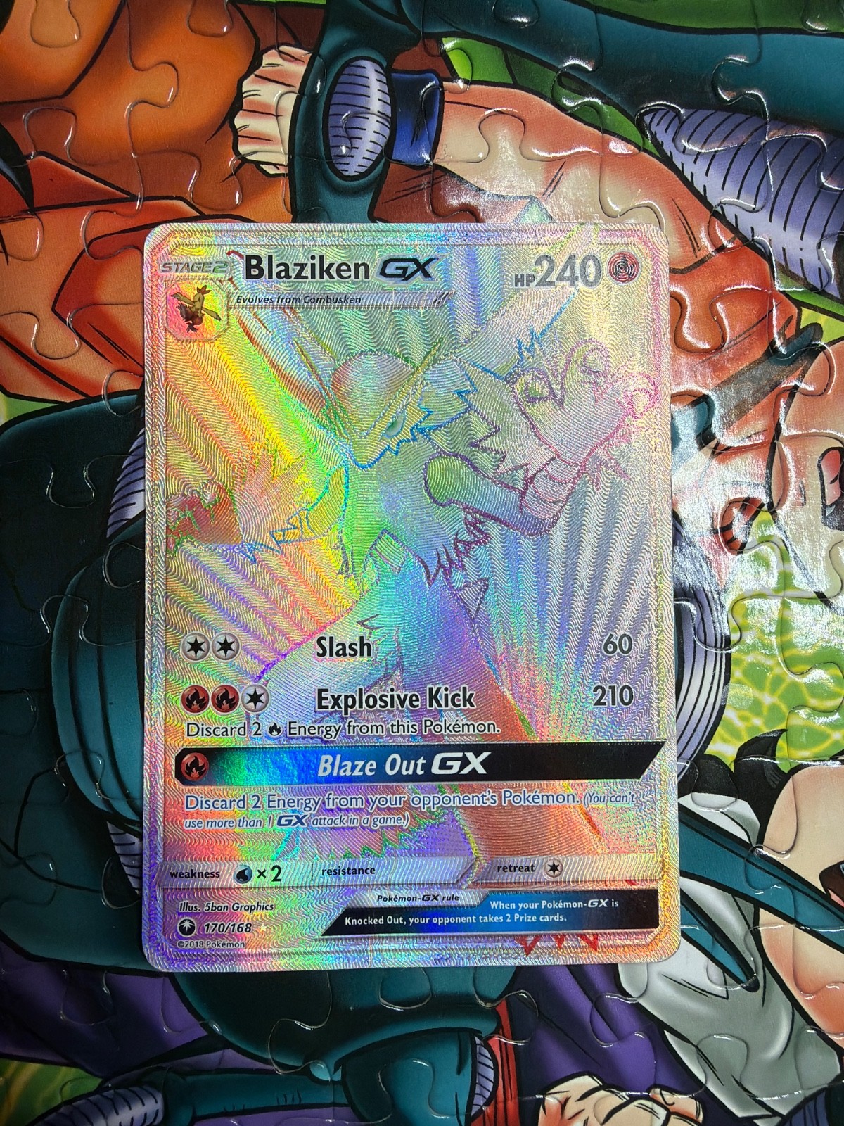 Blaziken GX (Secret) 170/168 Sm-Celestial Storm Holo