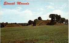 Etowah Mounds, Cartersville, Georgia, Southeastern United States, Postcard