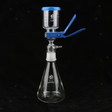 Neu 1000ml Filtration Ger&auml;t Labor Filterung Einheit Mit Trichter Und Klemme
