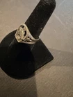 Vintage Sterling Silver .925 Horse & Horseshoe Figural Ring — Size 7.75 — 4.20g