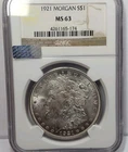 1921 Morgan Silver Dollar Philadelphia MS63