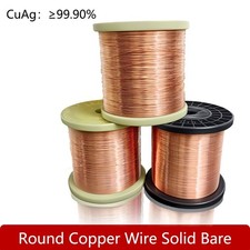 Copper Round Wire (Bare Wire) 0.2 0.3 0.4 0.5  to 5.0mm Solid Round Copper Wire