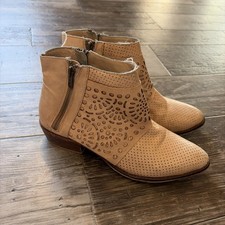 Matisse Raliegh Laser Cut Cream Leather Boho ...