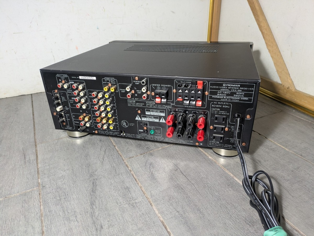 Pioneer Elite VSX-52 5.1 Home Theater AV Audio Video Stereo