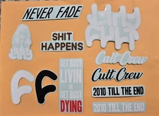 Cult Bmx 11 Piece Sticker Pack
