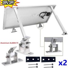 2X Solar Panel Mounting Brackets Adjustable Angle Solar Panel Tilt Mount Bracket