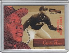 1996 Pinnacle Aficionado Charlie Hayes First Pitch Preview Rare Sample SP 