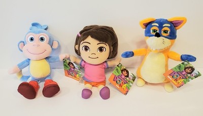 New Dora the Explorer Plush Lot Boots Swiper Set 8