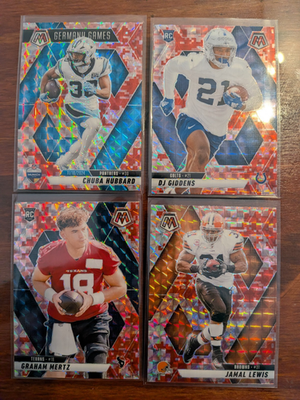 2025 Panini Mosaic Football - RED CAMO - Pick Your Card - FREE