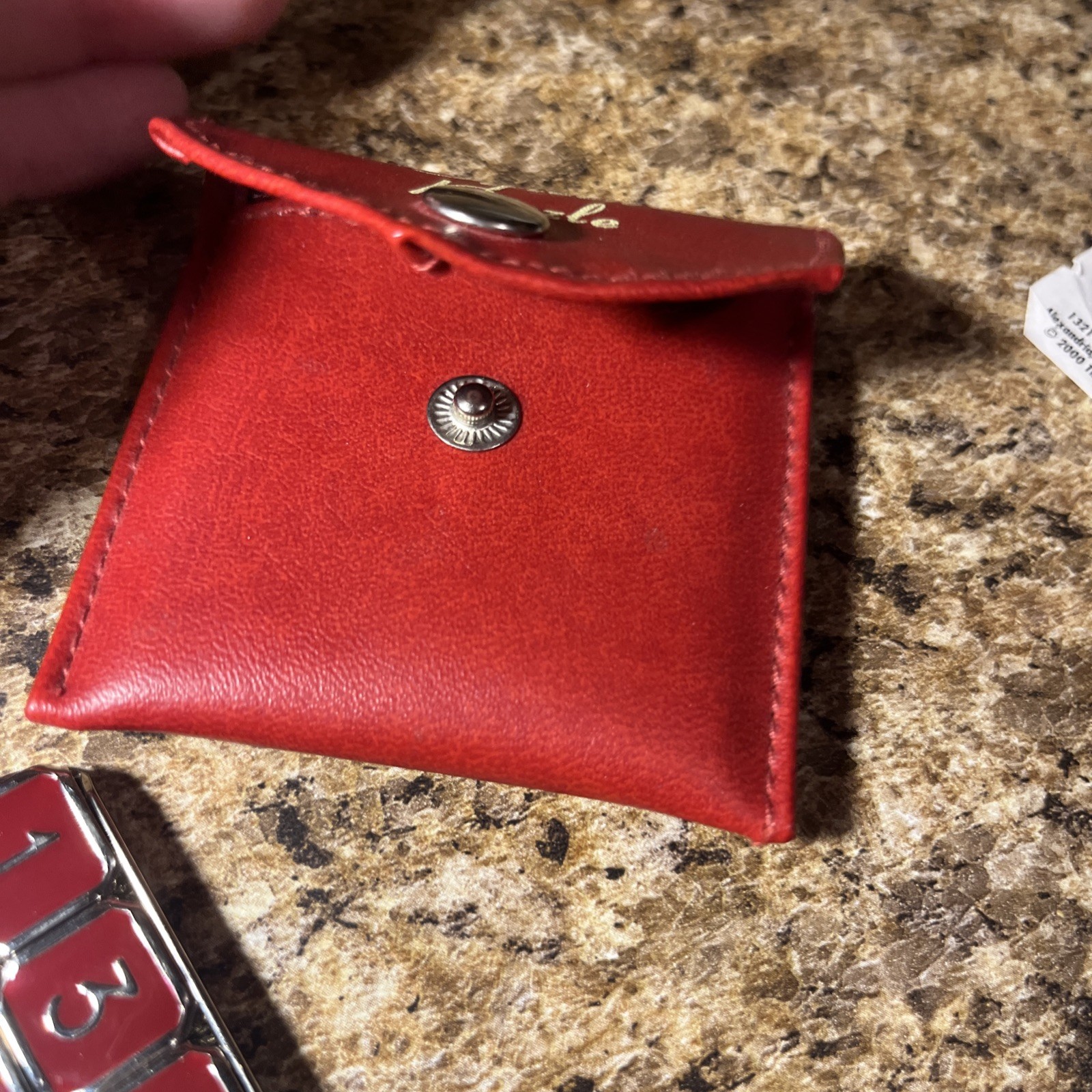 Fifteen Puzzle, metal enamel slide puzzle with pouch /insert 2000 Unused