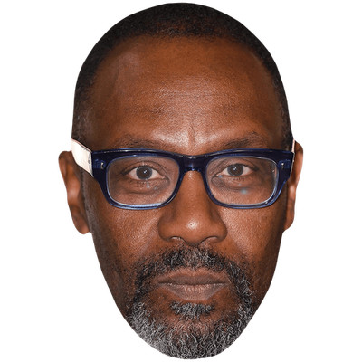 Lenny Henry (Glasses) Celebrity Mask, Flat Card Face, Fancy Dress Mask