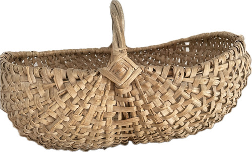 Antique Vintage Splint Buttocks Basket