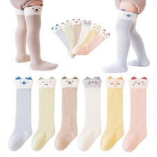 Baby Toddler Knee High Socks 6 Pairs Girl Boy Tube Socks Newborn Infant