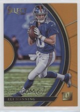 2017 Panini Select Concourse Orange Prizm 27/49 Eli Manning #18 0pm