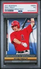 Mike Trout 2011 Bowman's Brightest Rookie RC #BBR6 PSA 7 - Los Angeles Angels