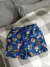 Boy's Buc-ees Blue Swim Trunks 3T