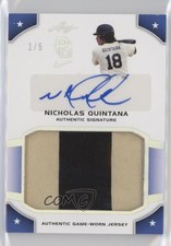 2015 Leaf Perfect Game National Showcase Jersey 1/5 Nick Quintana Auto 3wu
