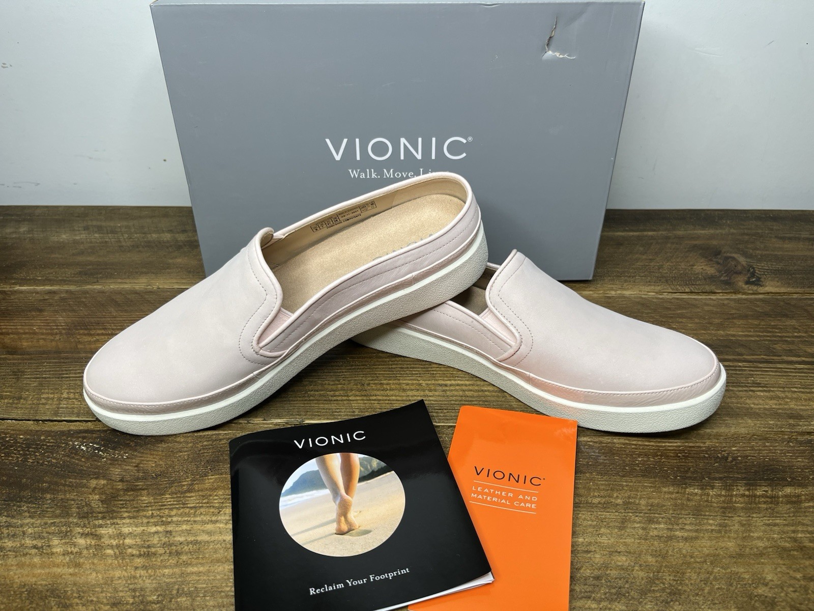Vionic Pink Peony Slip On Sneakers for Women Size 9M