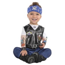 Baby Biker Boy Motorcycle Club Fancy Dress Halloween Toddler Child Costume