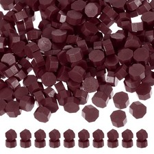 Wax Seal Beads, 360 Pack Sealing Wax Beads Octagon Stamp Beads, Dark Red