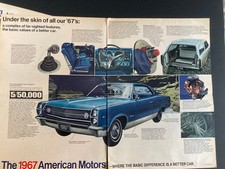 1967 CANADIAN CANADA CAR AD AMC REBEL AMERICA...