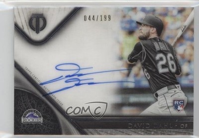 2017 Topps Tribute 44/199 David Dahl #TA-DD Rookie Auto RC 18yu