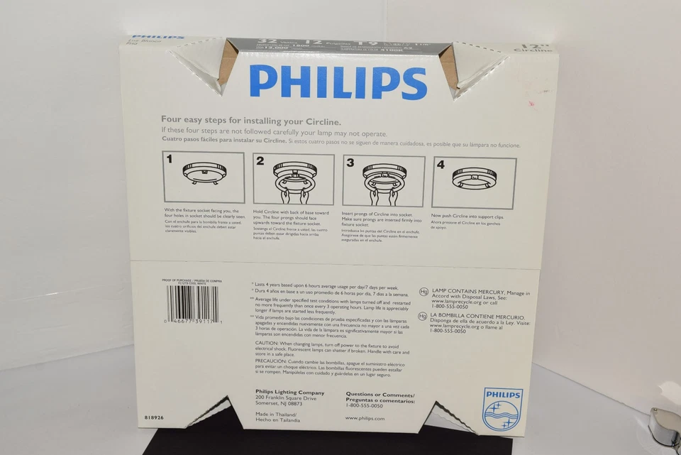 NEW Philips 12" Circline Light Bulbs 32 watts T9 1800 Lumens Cool White -10 Pack - Image 3 of 4