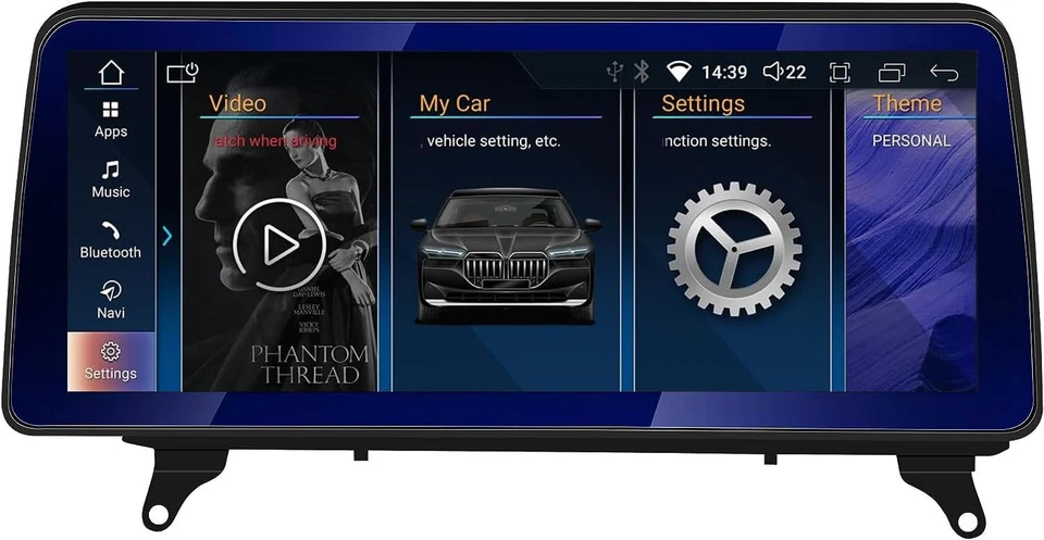 12.3” CarPlay 64G Android 14.0 Autoradio GPS Navi für BMW X5 E70 X6 E71 CCC - Bild 2 von 4