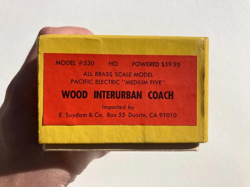 Vintage Suydam Brass #530 Wood Interurban Coach Brass Train Ho Scale - Image 2 of 4