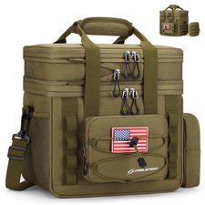 Tactical Lunch Box, 23 L Insulated Lunch Bag for Men, Expandable Double Deck ...