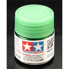 Tamiya Acrylic Mini X25 Clear Green TAM81525 Plastics Paint Acrylic
