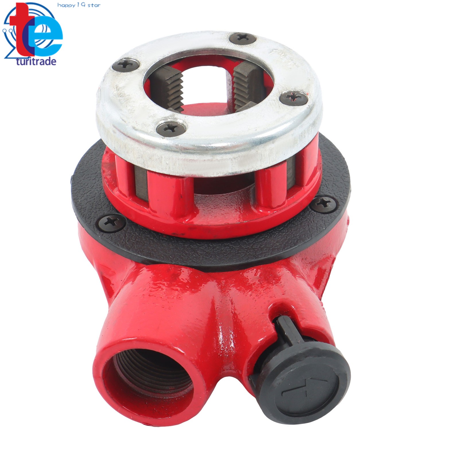 Pipe Threader 1/2" 3/4" 1" NPT Pipe Threading Tool Manual Ratchet With 3 Dies