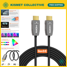 8K HDMI 2.1 Fiber Optic Cable, 48Gbps, CL2 Rated, 10FT for 8K60 4K120