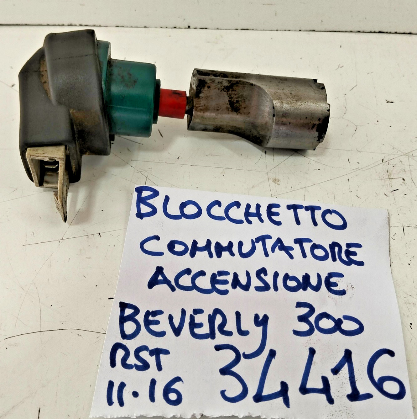 BLOCCHETTO COMMUTATORE ACCENSIONE PIAGGIO BEVERLY 300 RST 2011 2016 VEDI📷
