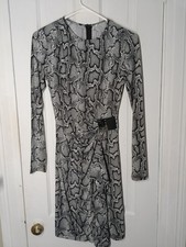 Michael Kors Snake Print Animal Dress Knee Length Small B8