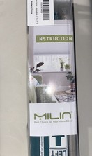 MiLin Top Down Bottom Up Cordless Cellular Shades No Drill - Beige 24"W x 48"H 