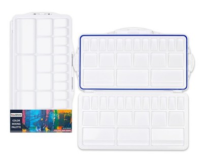 Liquidraw Plastic Paint Palette - 42 Well | Air Tight Seal | Large Folding Mi...