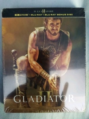 Gladiator 2 Steelbook Edition 4K UHD + Blu Ray Neu + OVP + Artcards und Poster 