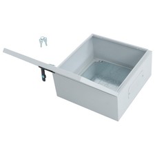 Outdoor Steel Enclosure, 16  16  8" NEMA 4X Electrical Box, Waterproof IP56