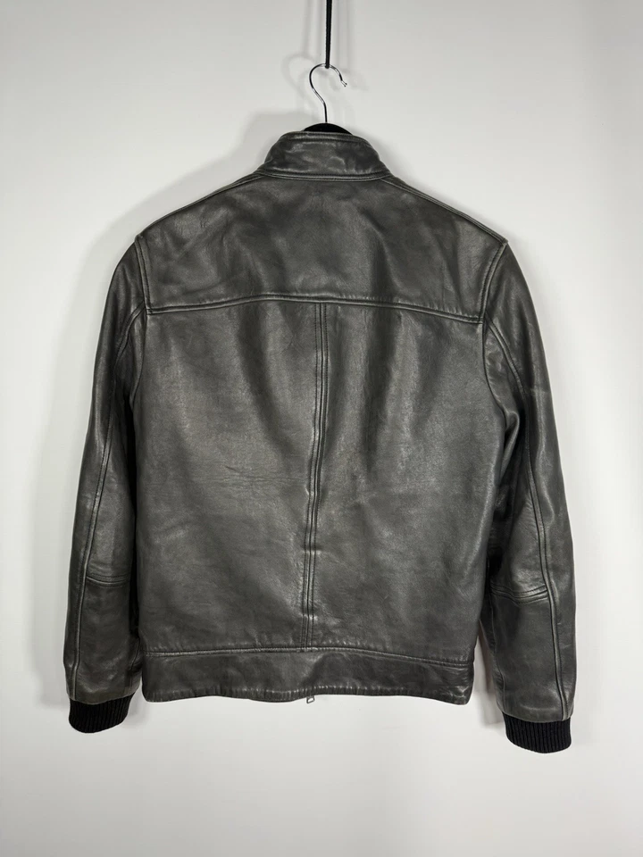 Chaqueta bomber de cuero ALLSAINTS ASTORIA - Pequeña - Negra - Excelente Estado - Hombre Foto 4 de 4