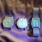 VINTAGE WATCH LOT-  WALTHAM - LOUIS - SEIKO  -  UV - NON WORKING FOR PARTS
